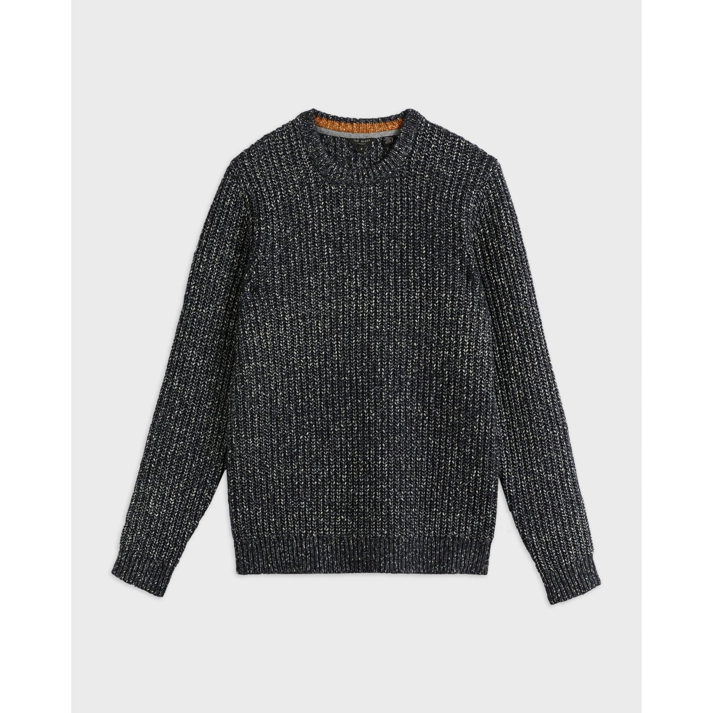 Men Springg-Ls Chunky Crew Neck Jumper - Navy