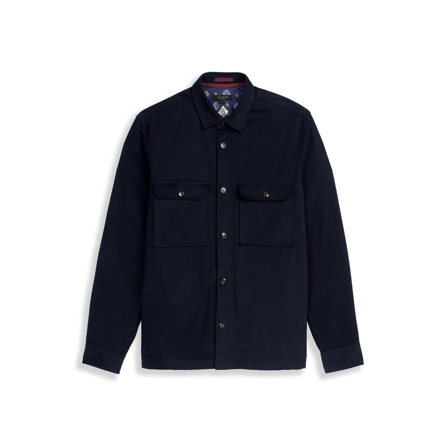Men Scon-Ls Twill Overshirt - Navy