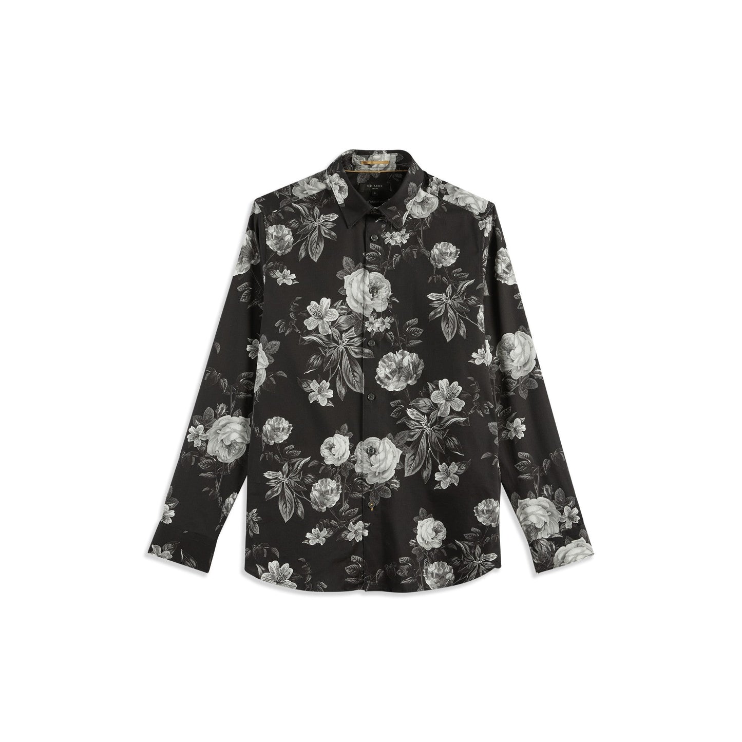 Men Eclair-Ls Floral Shirt - Black