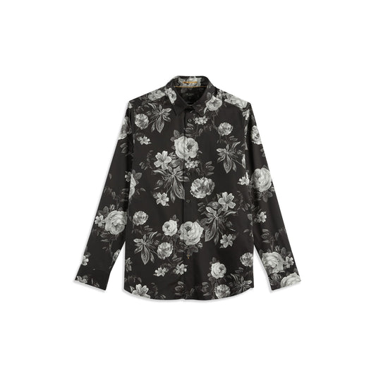 Men Eclair-Ls Floral Shirt - Black