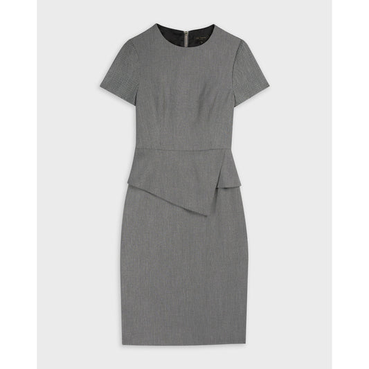 Women Janza-Tailored Asymmetric Dress - Grey