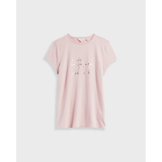 Women Aalivia-Novelty Slogan Tee - Dusky-Pink