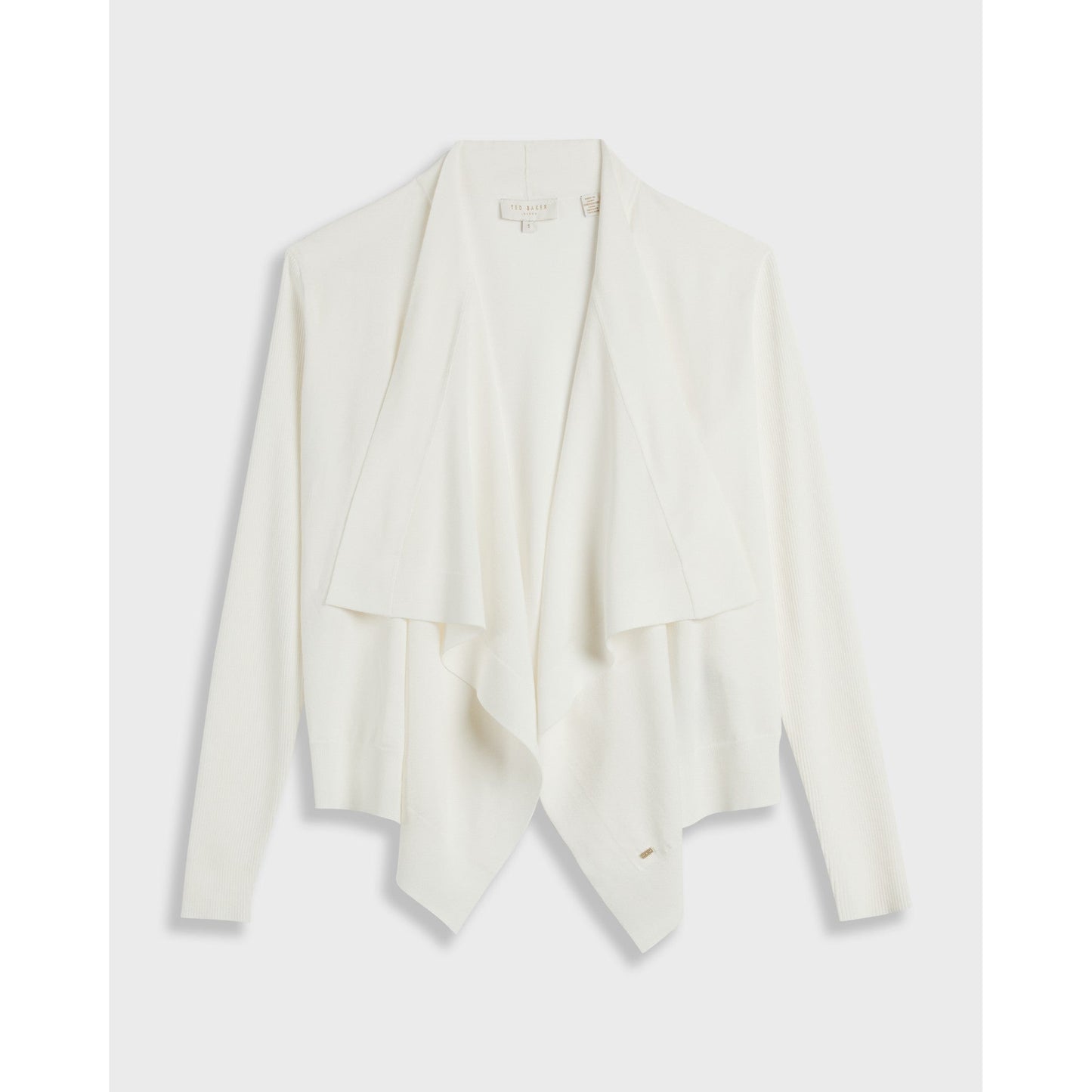 Women Eydie-Waterfall Front Cardi - White