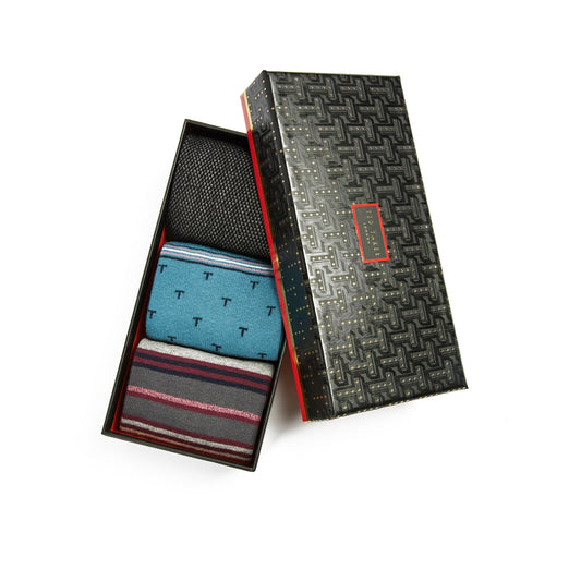 Men Sockfiv-Three Pack Of Assorted Socks - Assorted