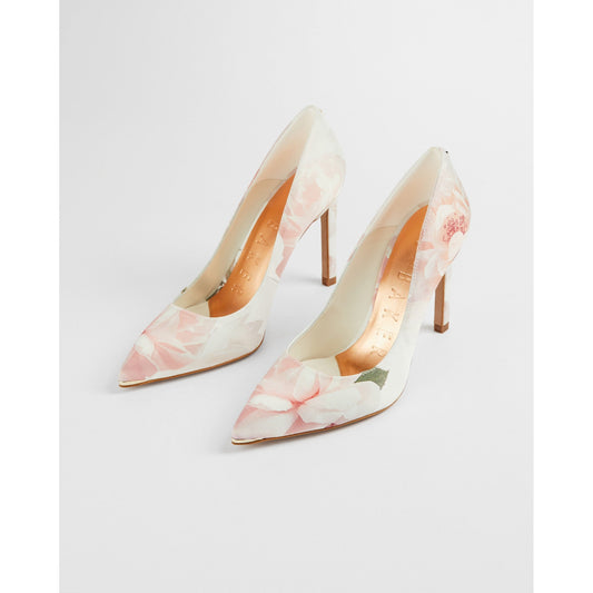 Women Phlora-Bouquet High Heel Court - Ivory