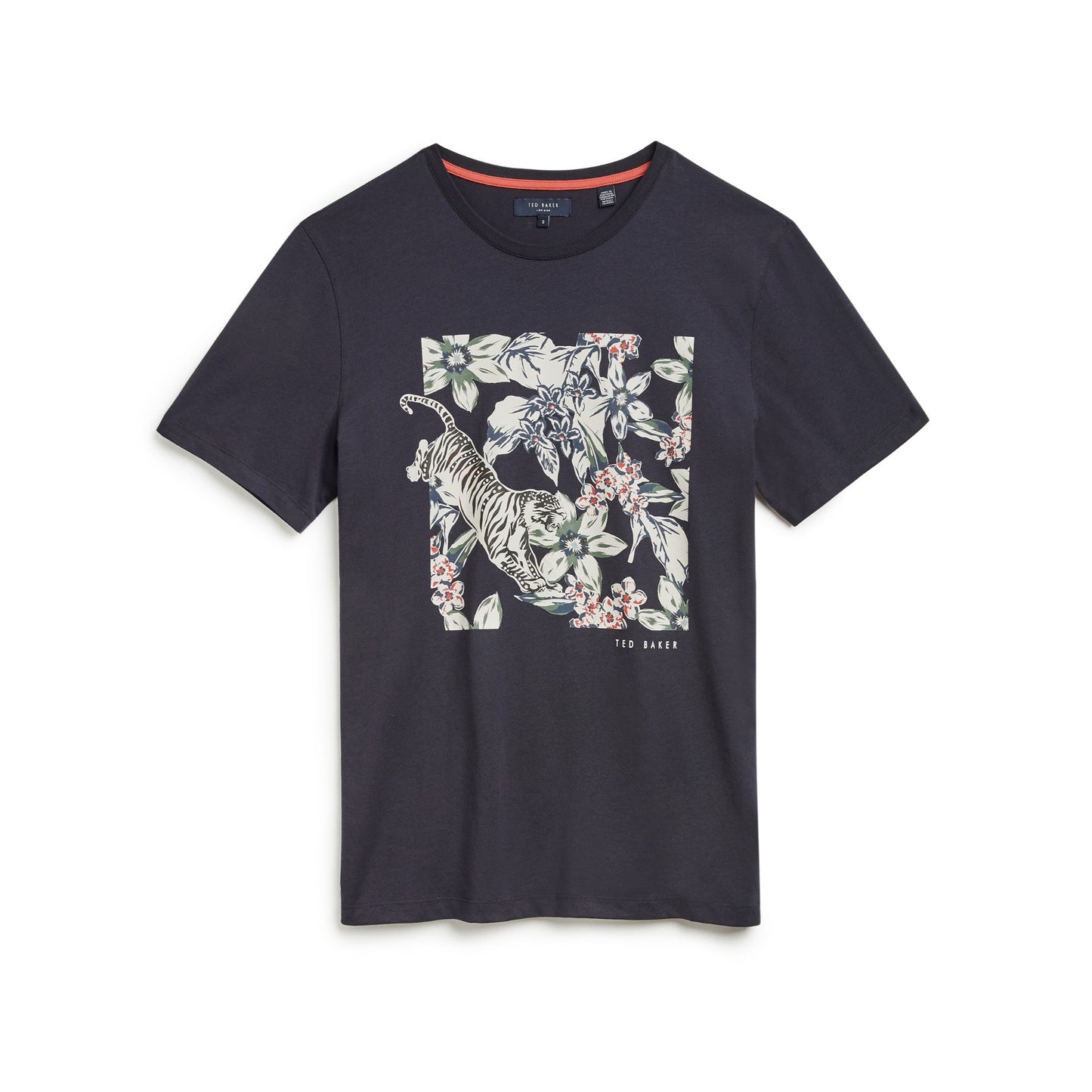 Men Hijumpa-Ss Box Printed Graphic T-Shirt - Navy