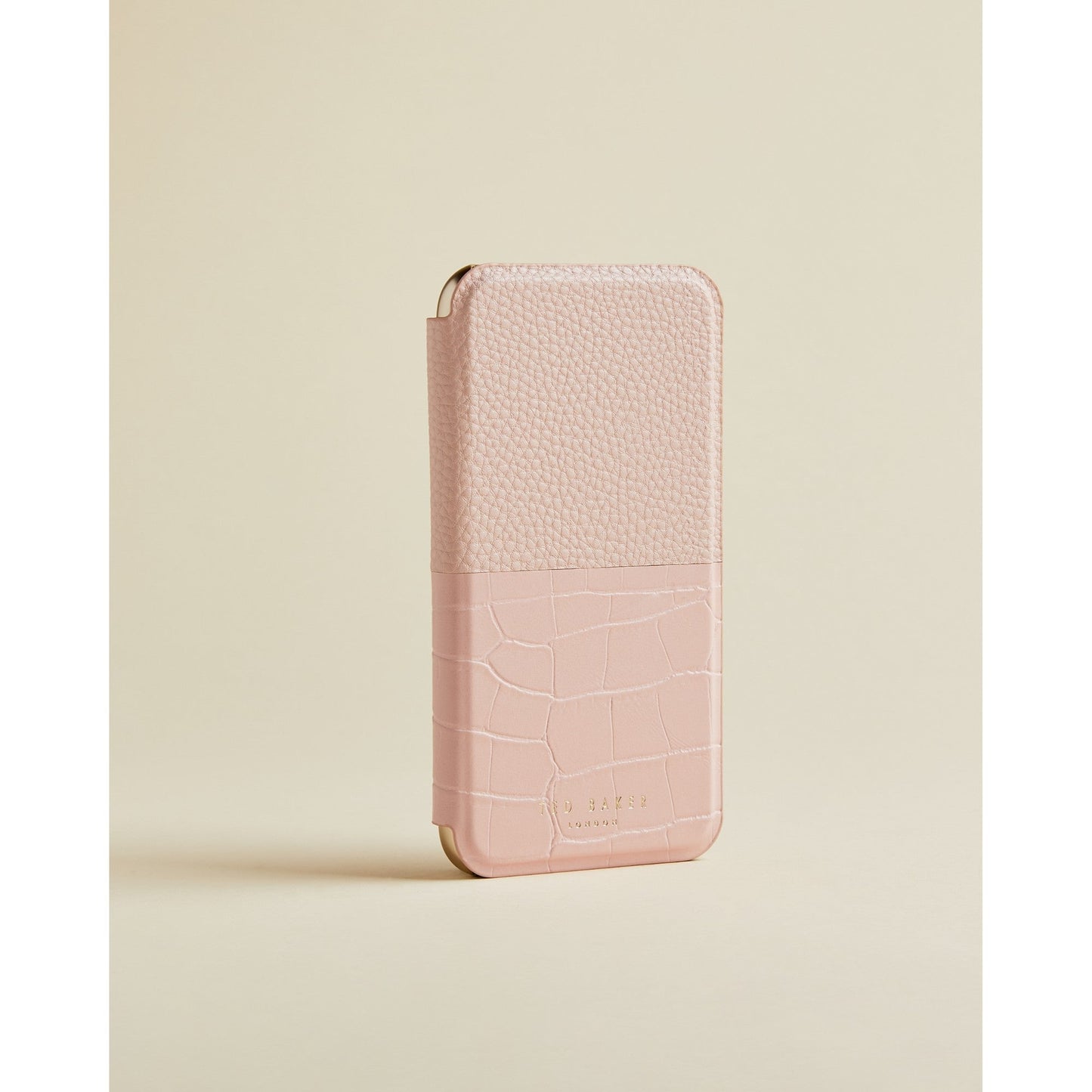 Women Ellvira-Pink Croc Iphone 11 Book Case - Light-Pink