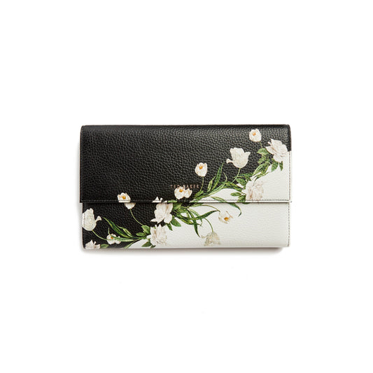 Women Caluu-Elderflower Travel Wallet - Black