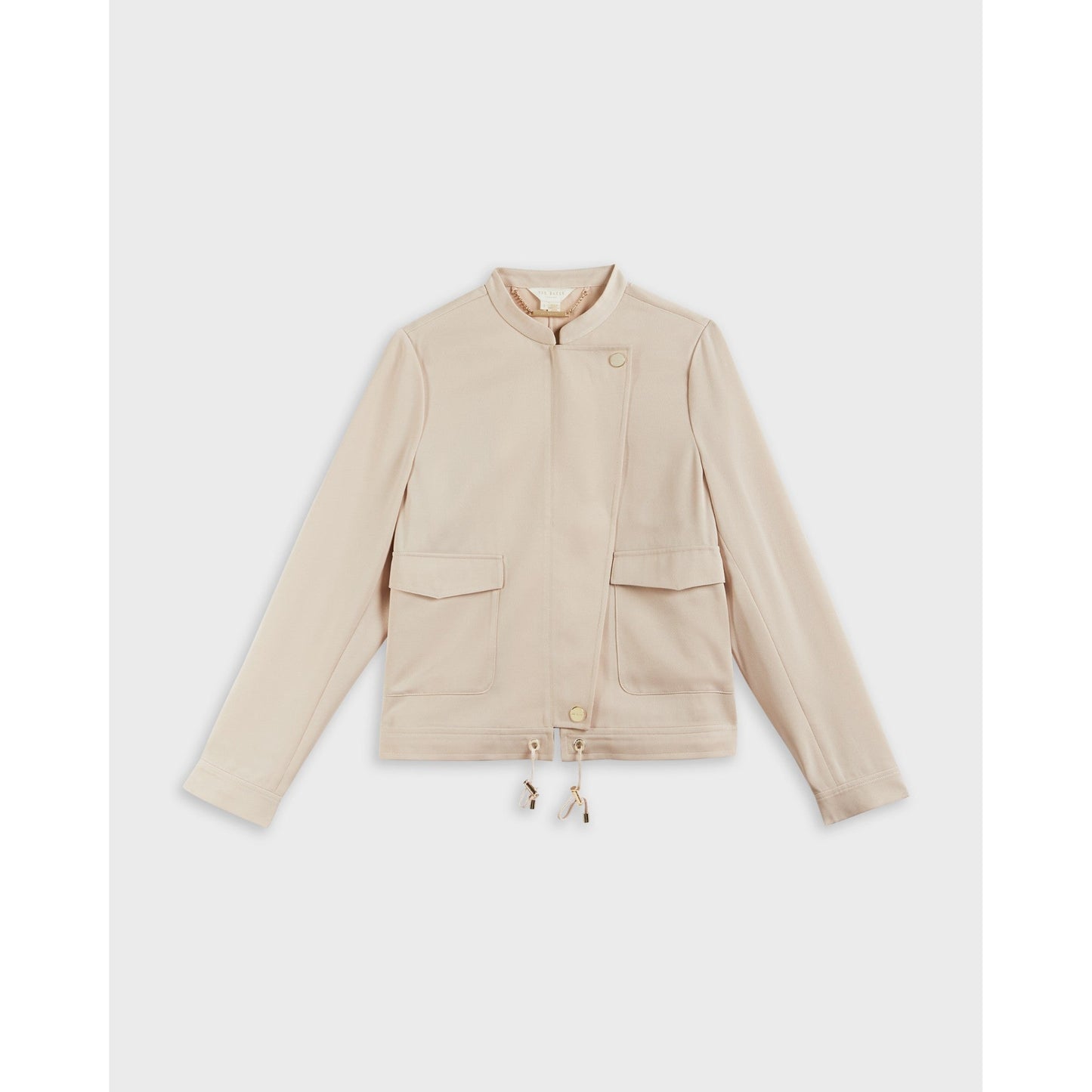 Women Farica-Satin Utility Jacket - Beige