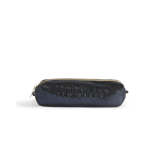 Women Aalarna-Patent Saffiano Brush Case - Navy