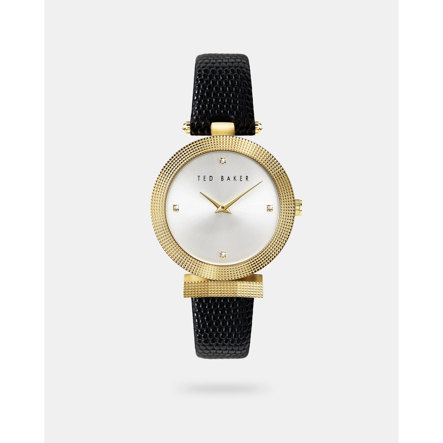 Women Bowly-Bkpbwf002 Bow Detail Leather Watch - Black