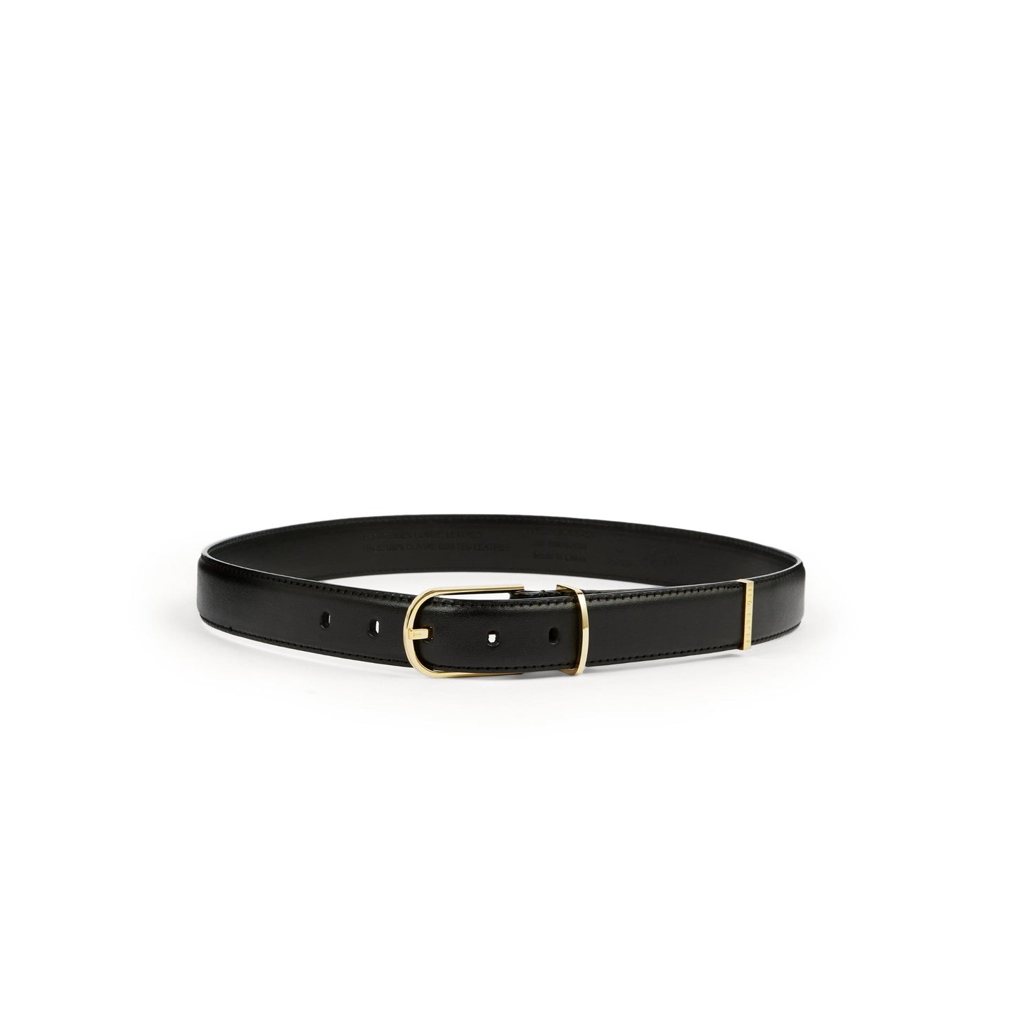 Women Caroine-Branded Detail Belt - Black