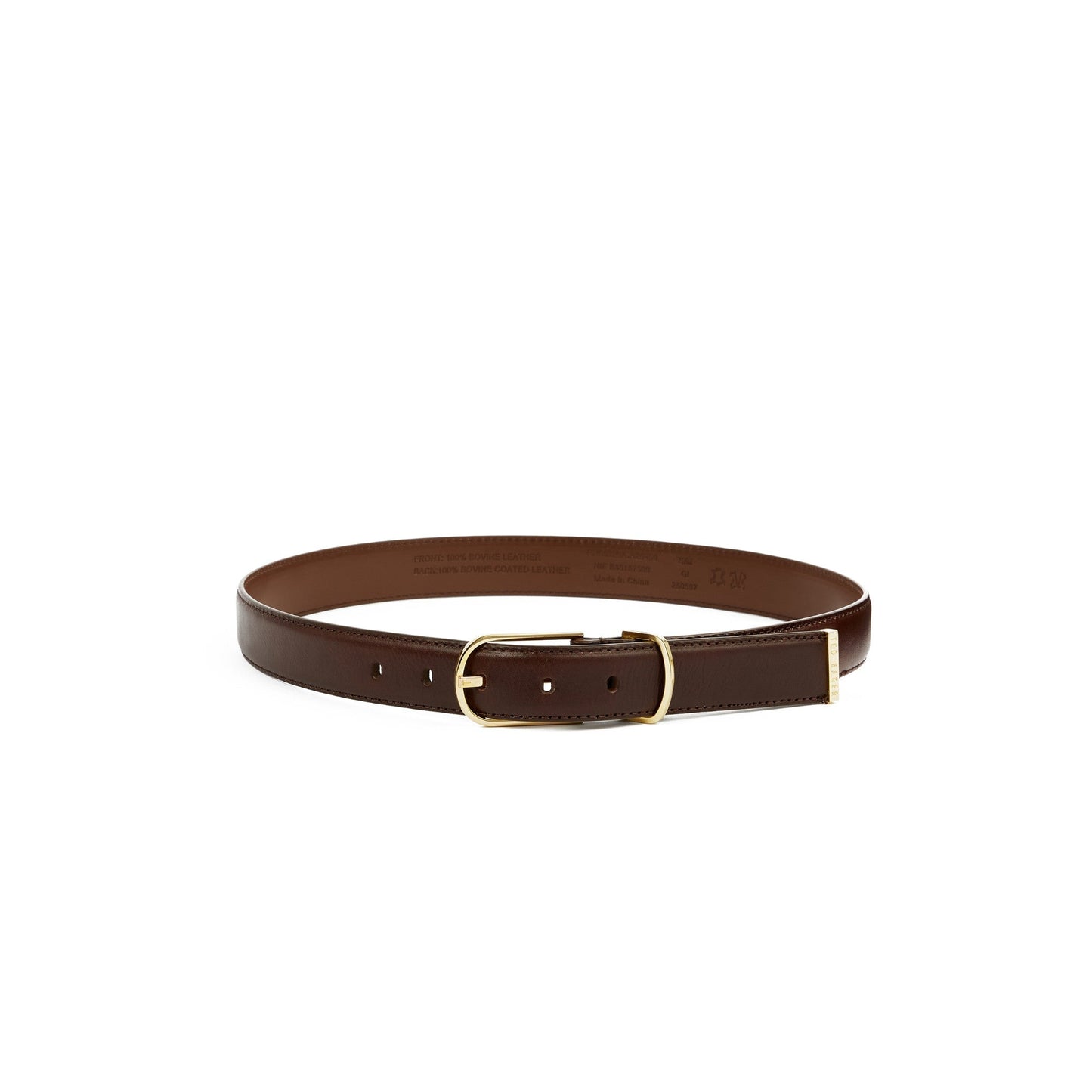 Women Caroine-Branded Detail Belt - Dark-Tan