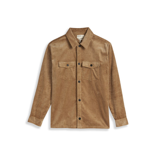 Men Bathh-Mib Ls Jumbo Cord Overshirt - Dark-Orange