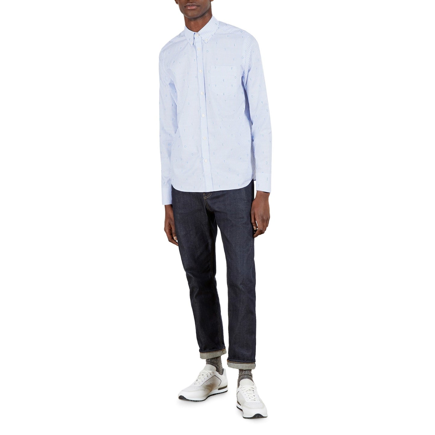 Men Hove-Mib Ls Button Down Shirt - Light-Blue