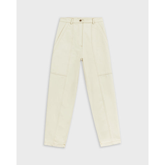 Women Sunsete-Peg Leg Ecru Jean - Ecru