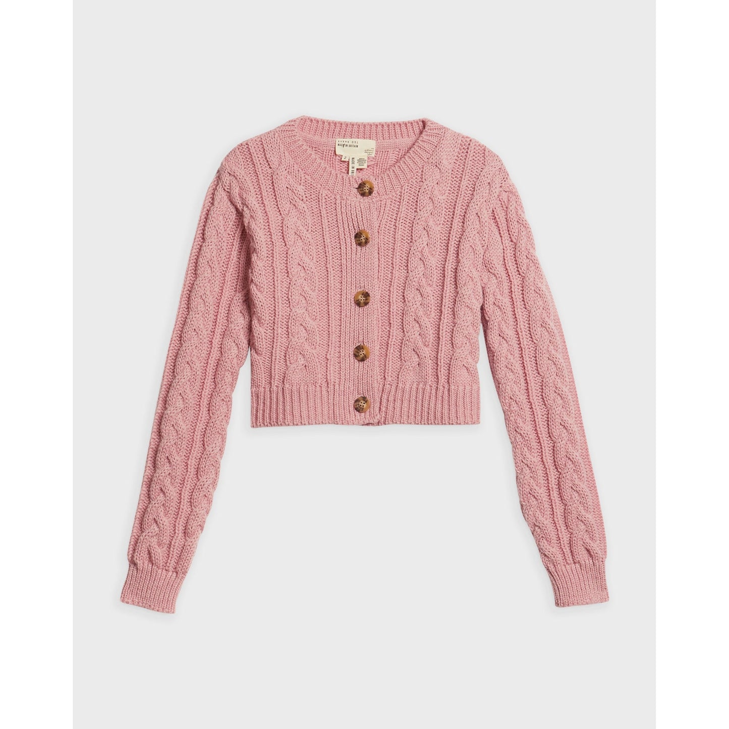 Women Clowiey-Knitted Cardi - Pink
