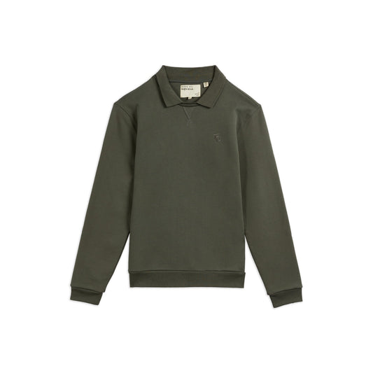 Men Morden-Mib Ls Collared Sweater - Dark-Grey