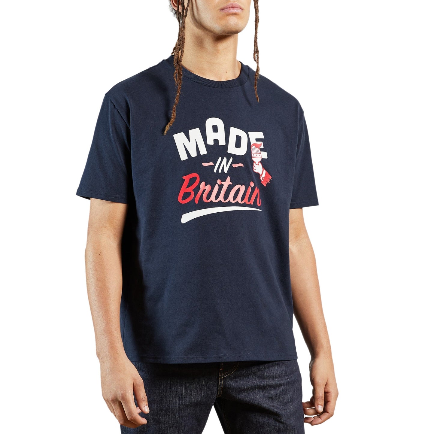Men Newingt-Mib Ss Printed Tee - Navy