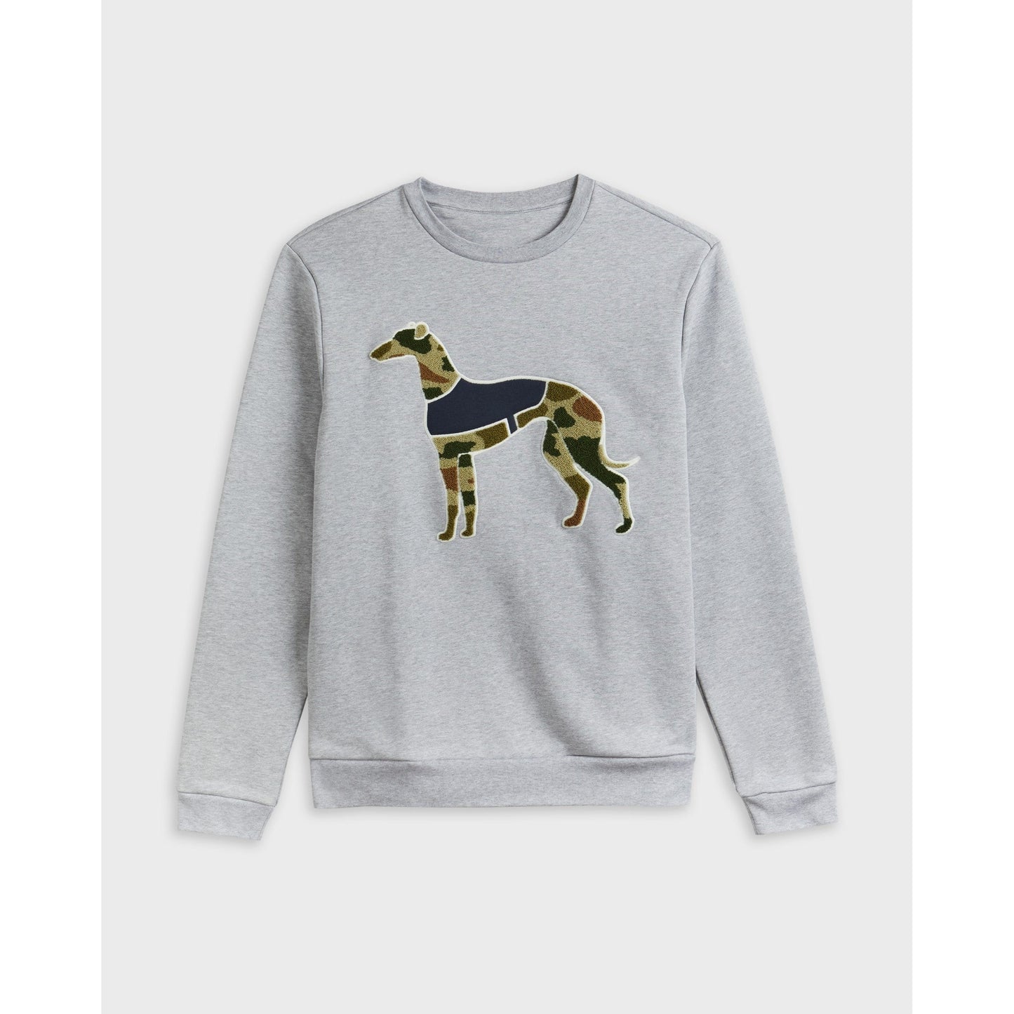 Men Leyyton-Mib Ls Whippet Sweater - Grey-Marl