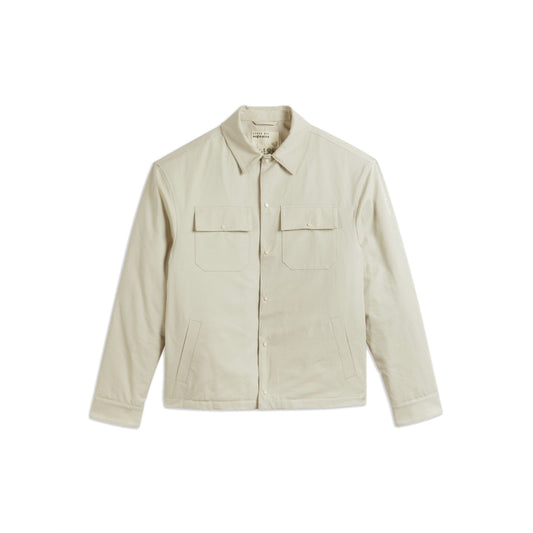 Men Claphom-Mib Ls Snap Overshirt - Stone