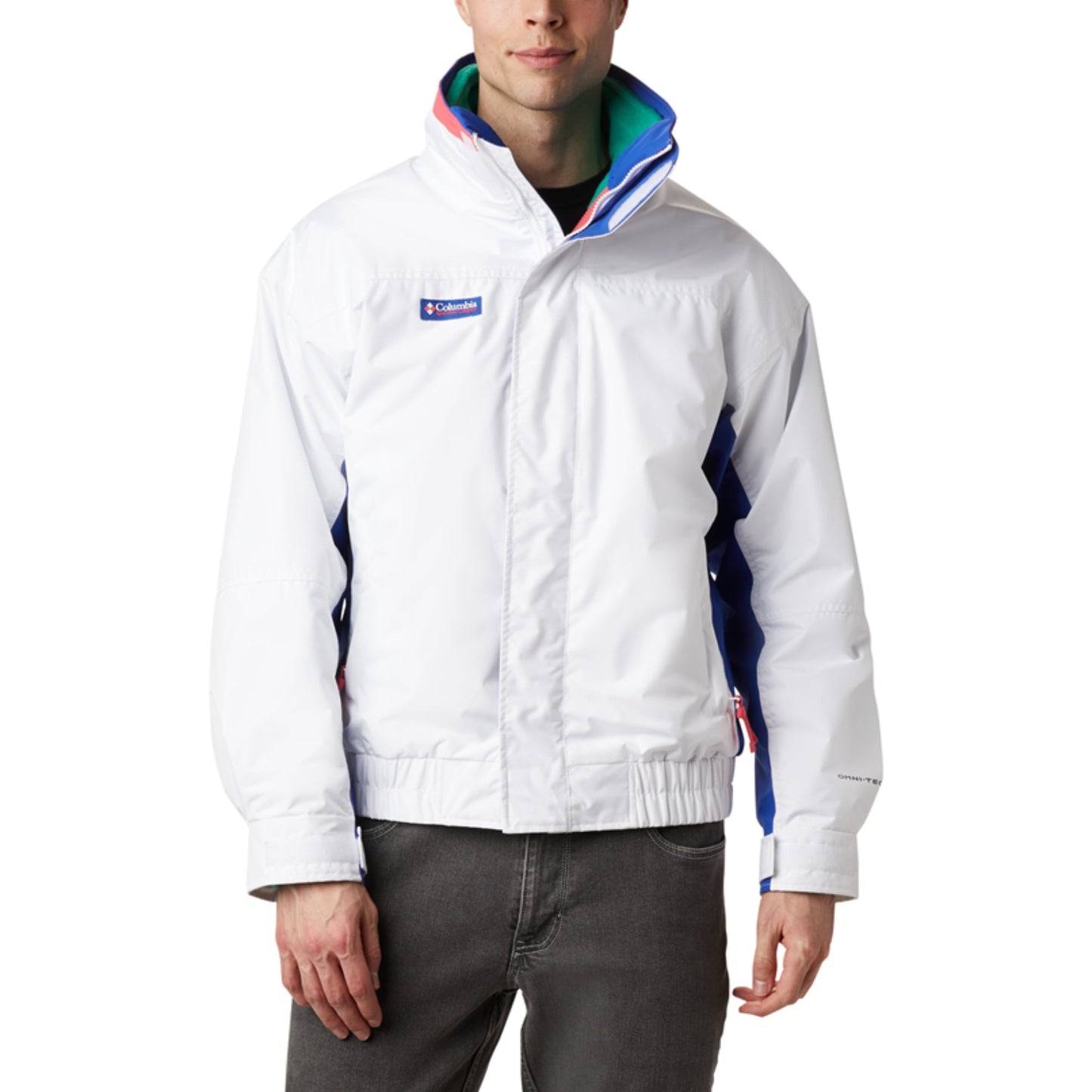 Men Bugaboo 1986 Interchange Jacket - White Lapis Blue Bright Geranium