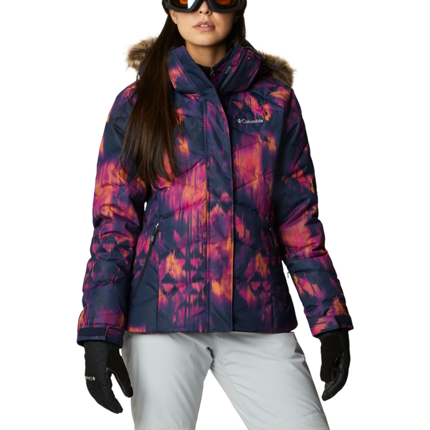 Women Lay D Down Ii Jacket - Dark Nocturnal Folk Blur