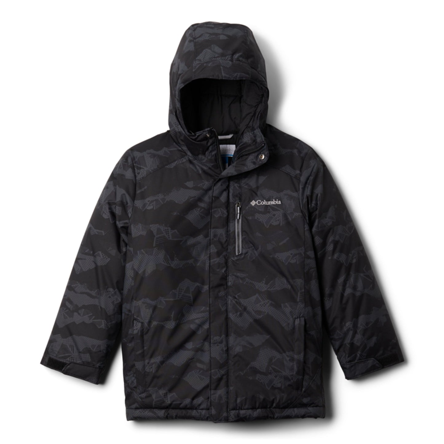 Kids Alpine Free Fall Ii Jacket - Black Mountainscape Print