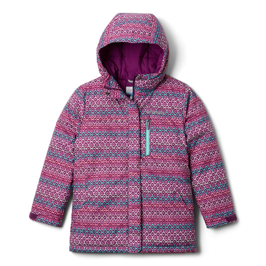 Kids Alpine Free Fall Ii Jacket - Plum Diamond Stripe Print
