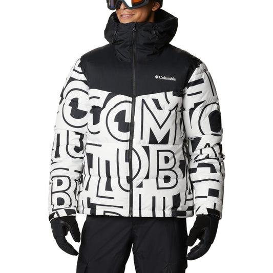 Men Iceline Ridge Jacket - White Typo Black