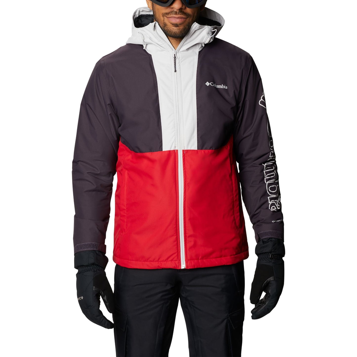 Men Timberturner Jacket - Mountain Red Dark Purple Nimbus Grey