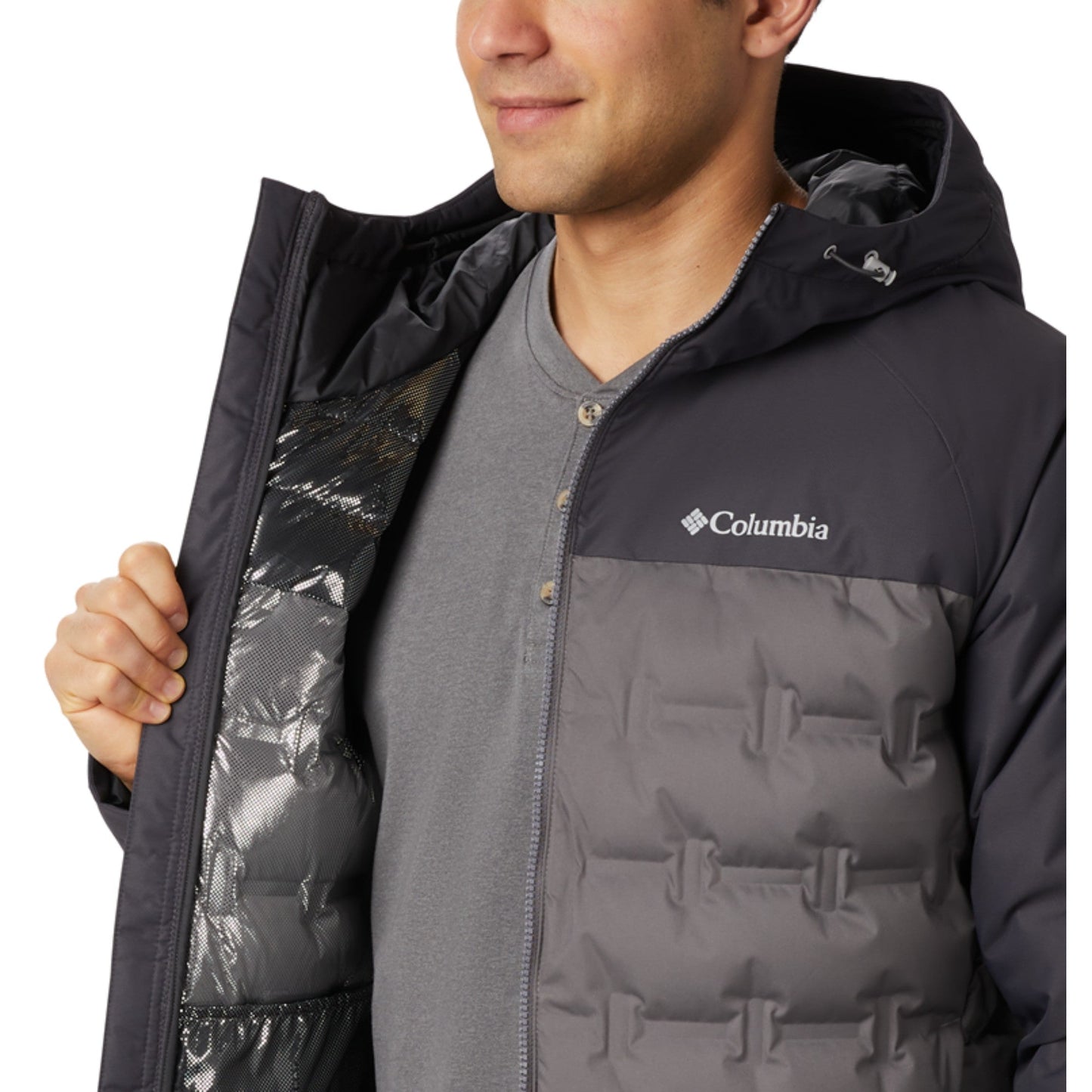 Men Grand Trek Down Jacket - City Grey Shark