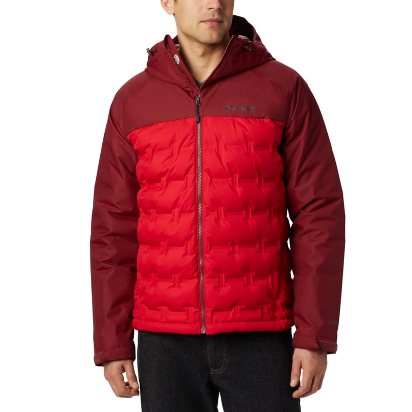 Men Grand Trek Down Jacket - Mountain Red Red Jasper