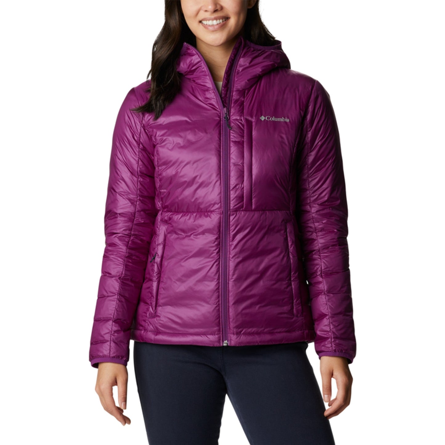 Women Infinity Summit Double Wall Dn Hdd Jkt - Plum