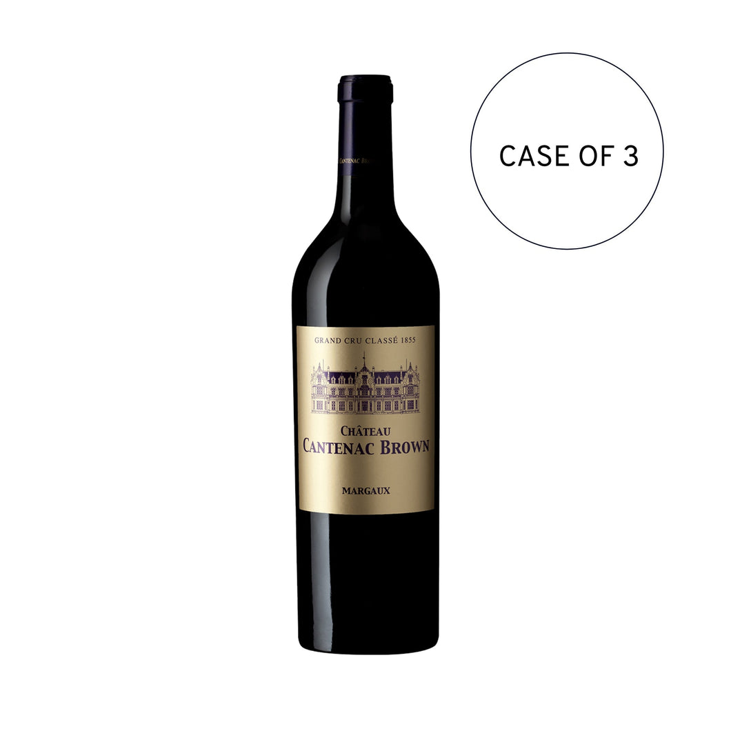 Chateau Cantenac Brown Margaux 3eme Cru 2018 - (Case of 3 x 750ml)