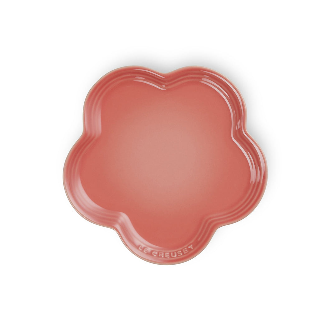 23cm Flower Plate - Salmon Pink