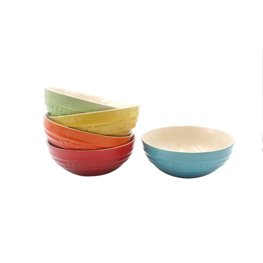 Set of 5 15cm Multi Bowl - Cerise/flame/dijon/kiwi/caribbean