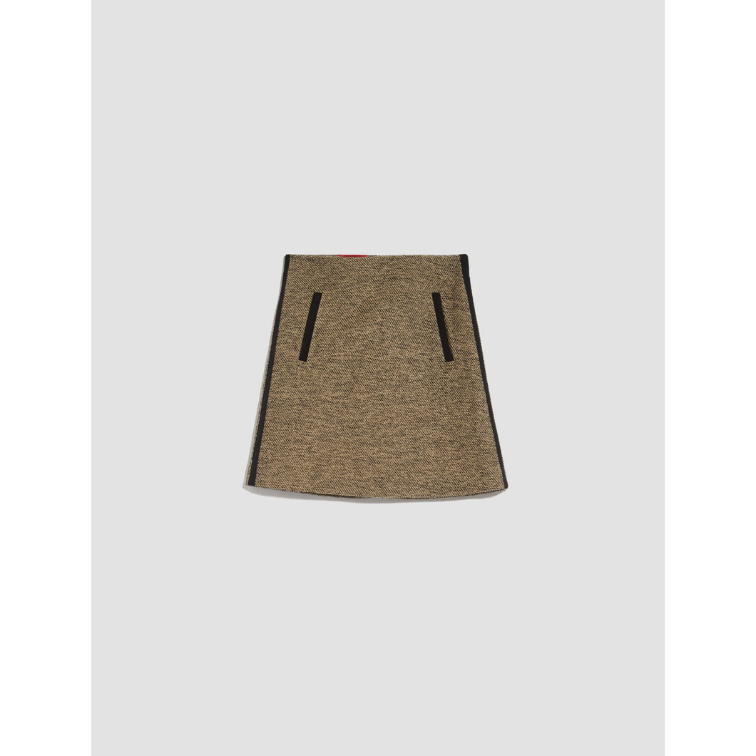 Crocevia Jersey skirt - Camel