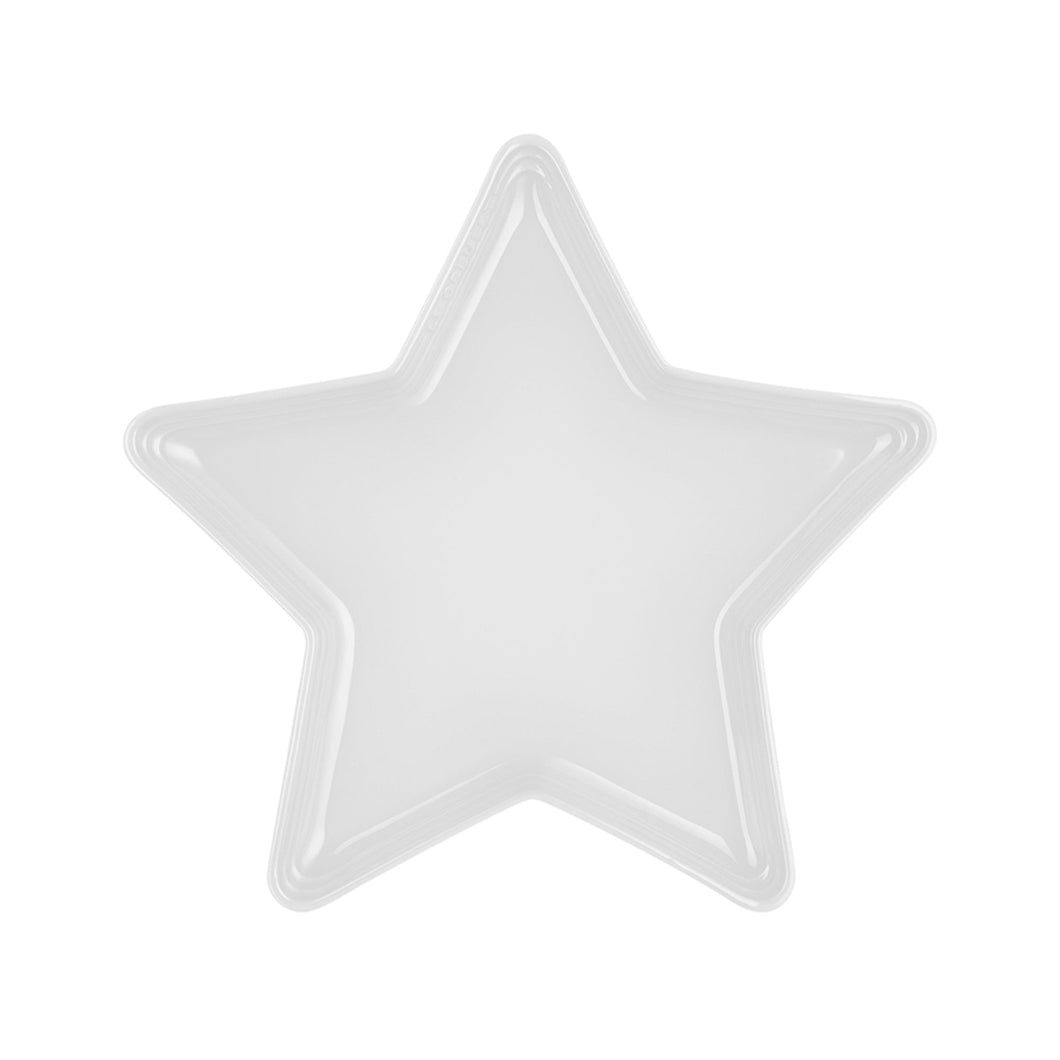 36cm Star Platter - White