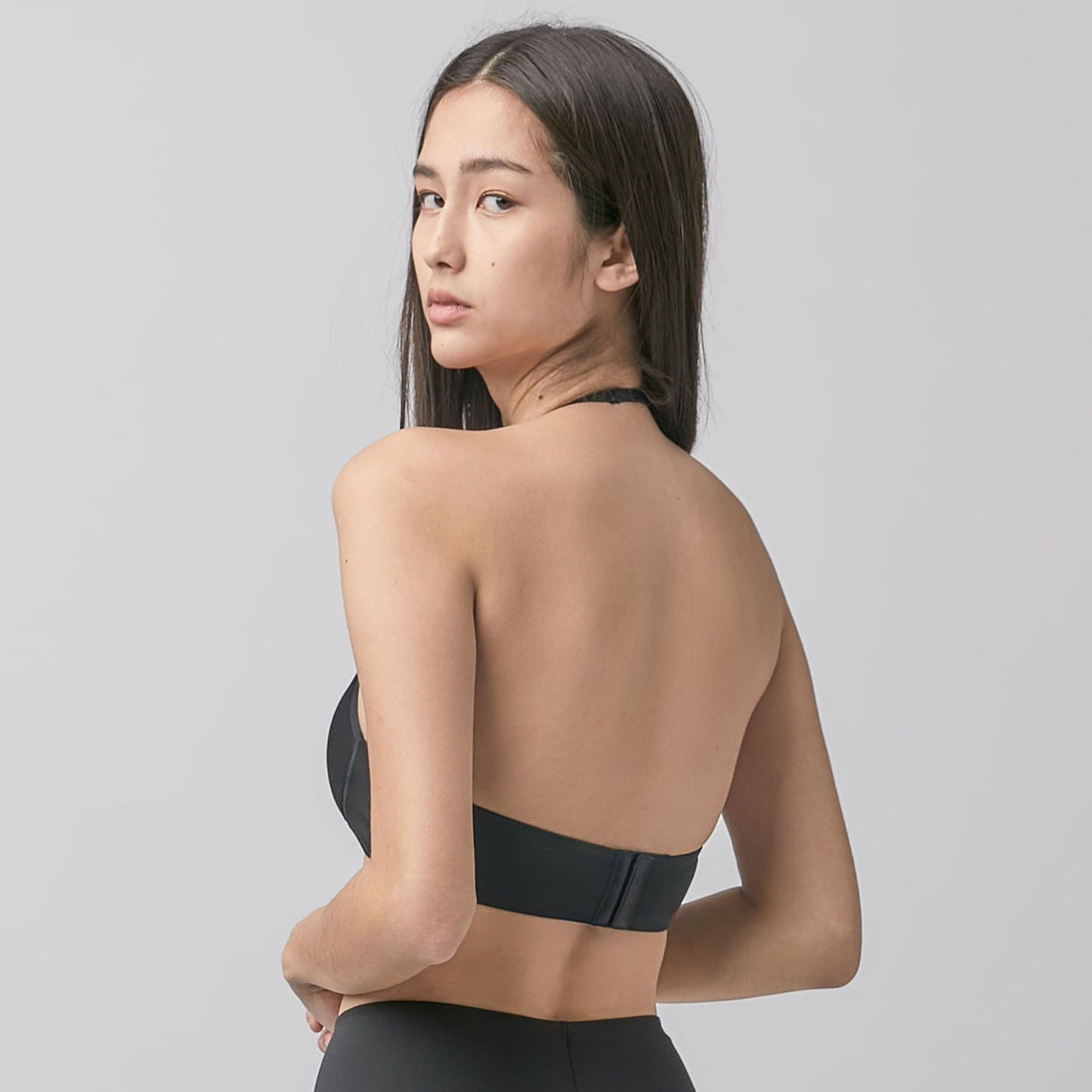 Stylish Top Bralette - Black