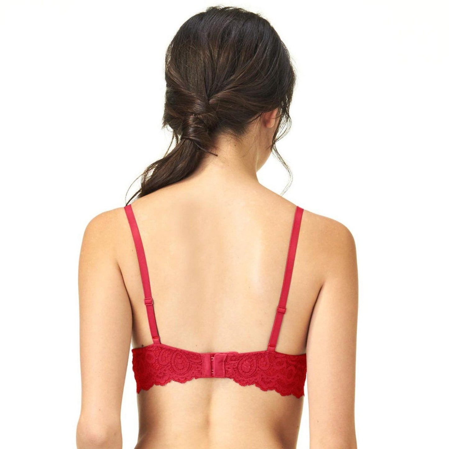 Mibra Demi Lacy Bra - Chinese Red