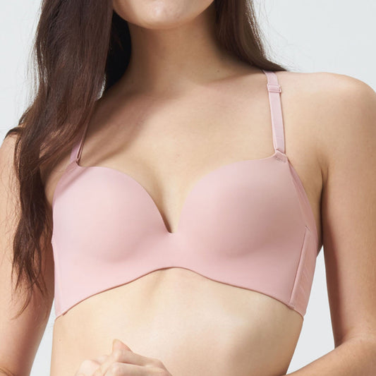 Solution Butterfly Lace Push Up Bra - Blush Rose