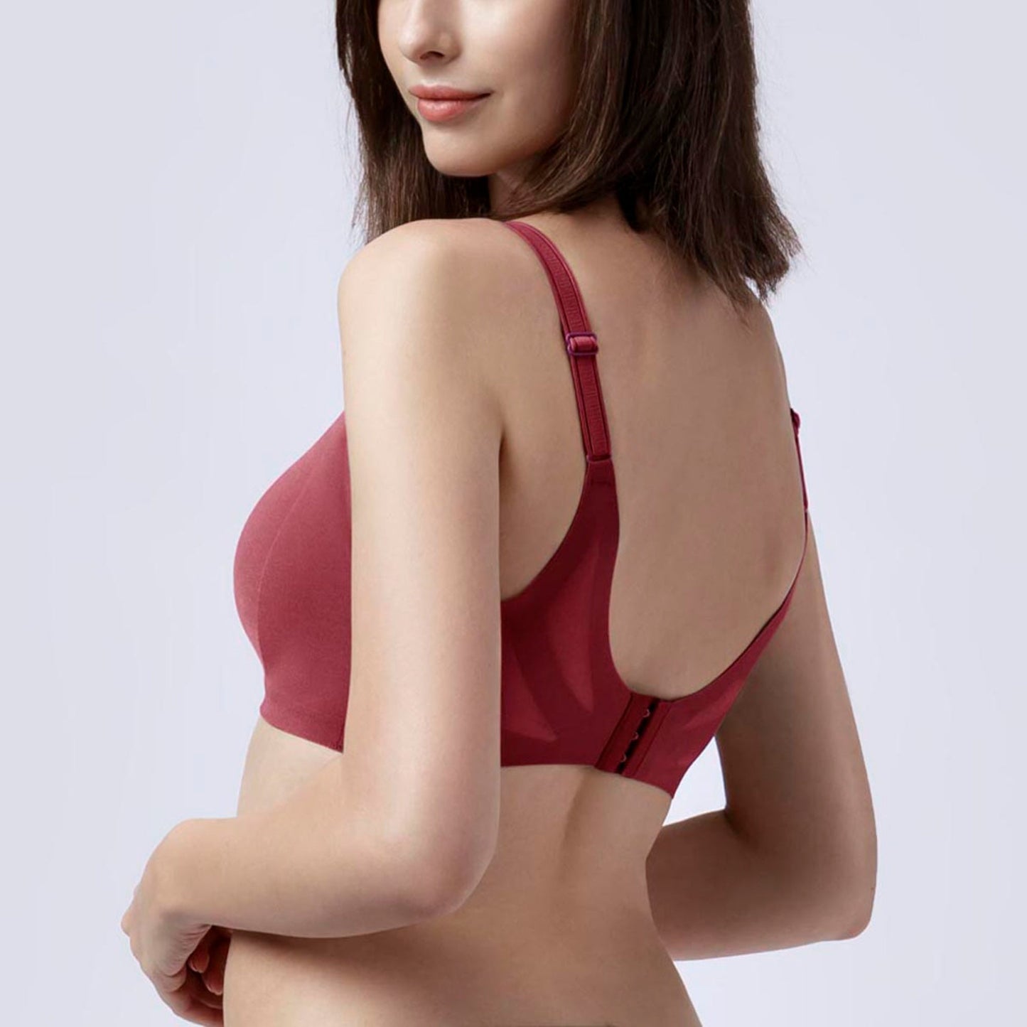 Invisible Lightmesh Extra Skin™Easy Fit Bralette - Plus - New Burgundy
