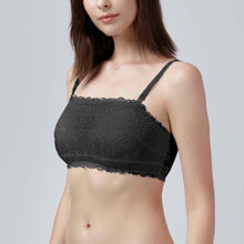 Load image into Gallery viewer, Bandeau Lacy Bra - Black
