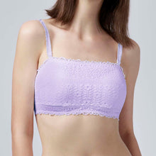 Load image into Gallery viewer, Bandeau Lacy Bra - Pastel Lilac
