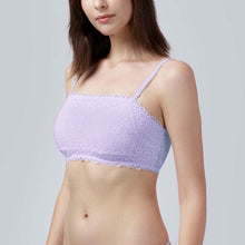 Load image into Gallery viewer, Bandeau Lacy Bra - Pastel Lilac
