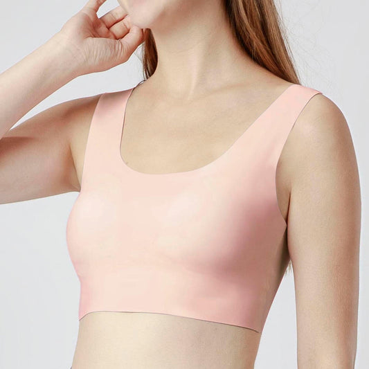 Invisible Seamlesss Bra Top - Silver Violet