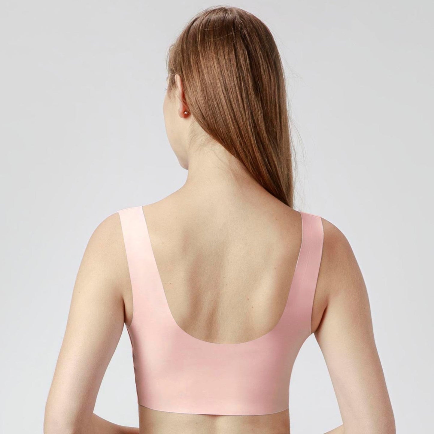 Invisible Seamlesss Bra Top - Silver Violet