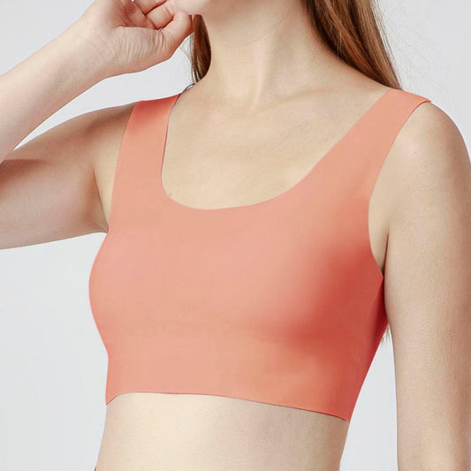 Invisible Seamlesss Bra Top - Rose Blush