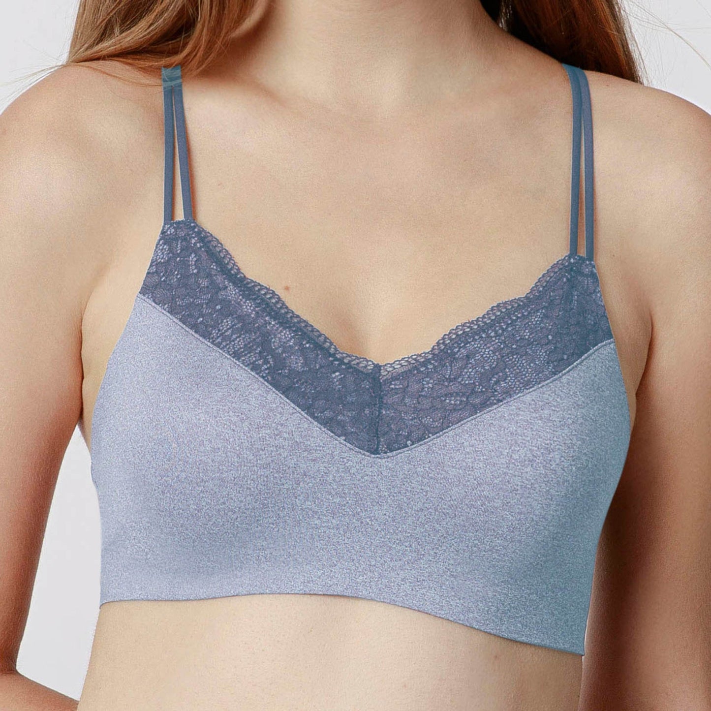 Heather Bralettle - Nightshadow Blue Heather
